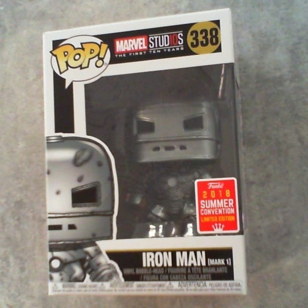 Funko Pop! Movies: Iron Man Mark 1 #338 2018 Summer Convention Marvel New